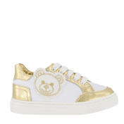 Moschino Kids Girls Sneakers Gold