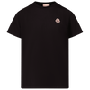Moncler Kids Unisex T-Shirt Black