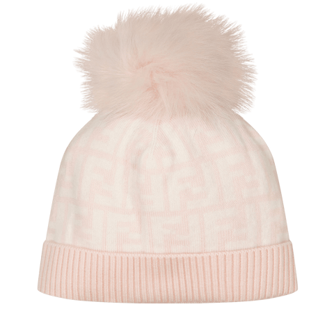 Fendi Baby Girls Hat Light Pink