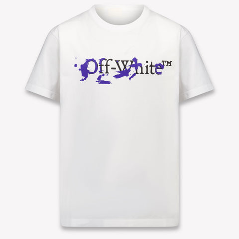 Off-White Kinder Jongens T-Shirt In Wit