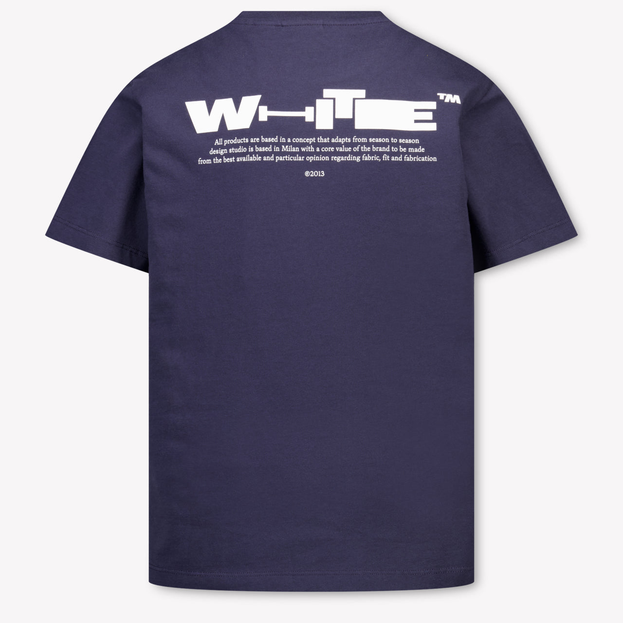 Off-White Kinder Jongens T-Shirt In Donker Blauw
