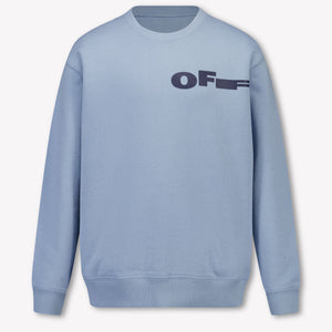 Off-White Kids Boys Sweater In Light Blue