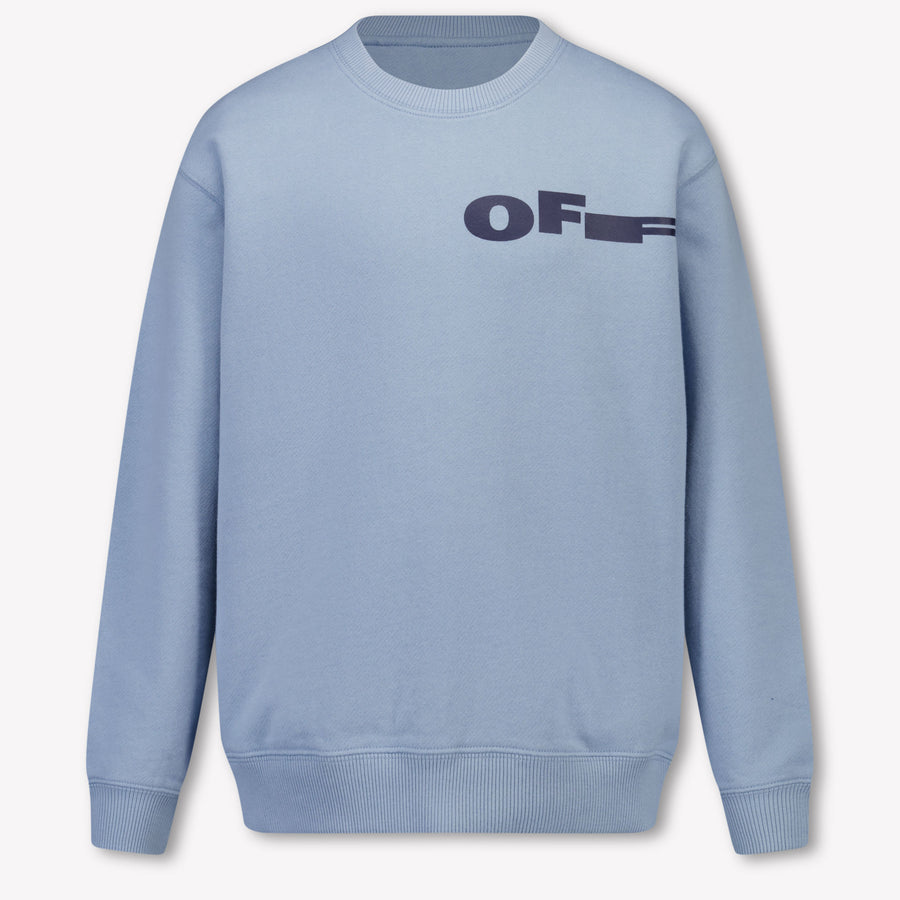 Off-White Kids Boys Sweater In Light Blue