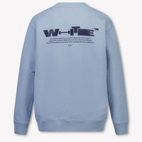 Off-White Kids Boys Sweater In Light Blue
