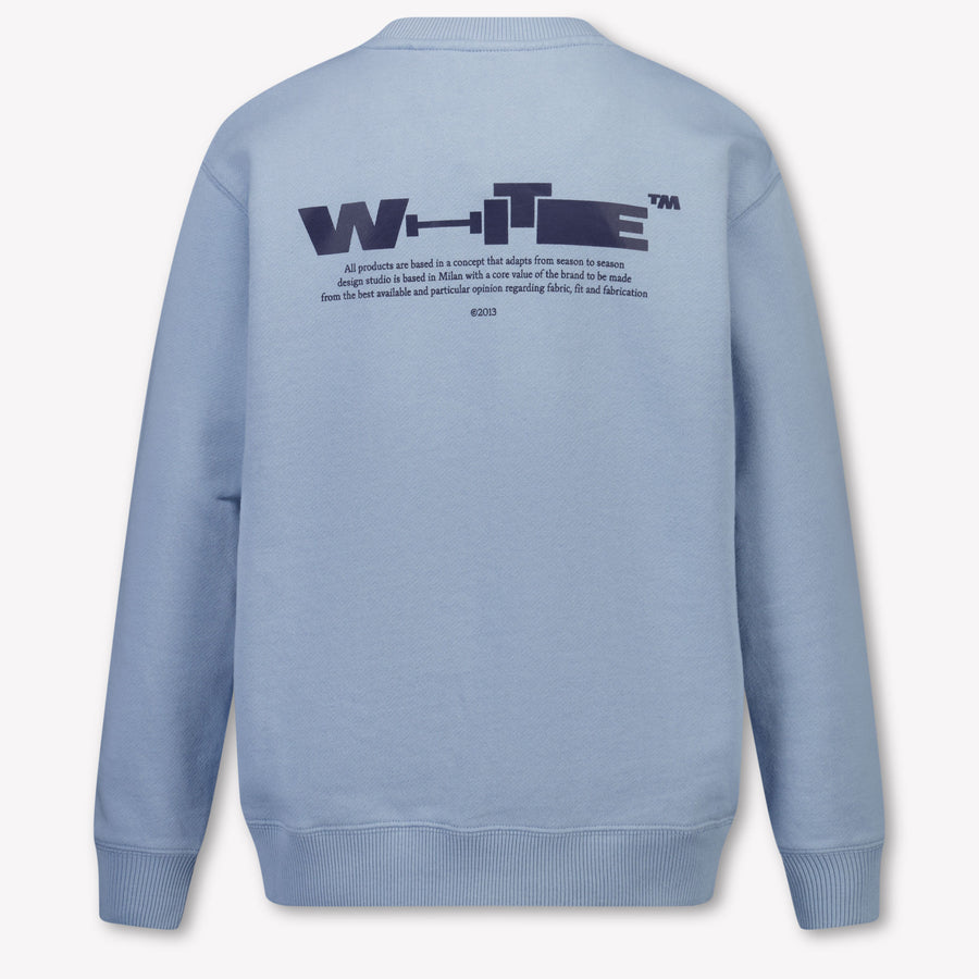 Off-White Kids Boys Sweater In Light Blue
