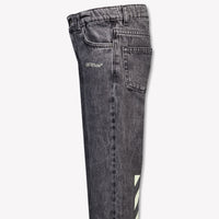 Off-White Kids Boys Jeans In Gray