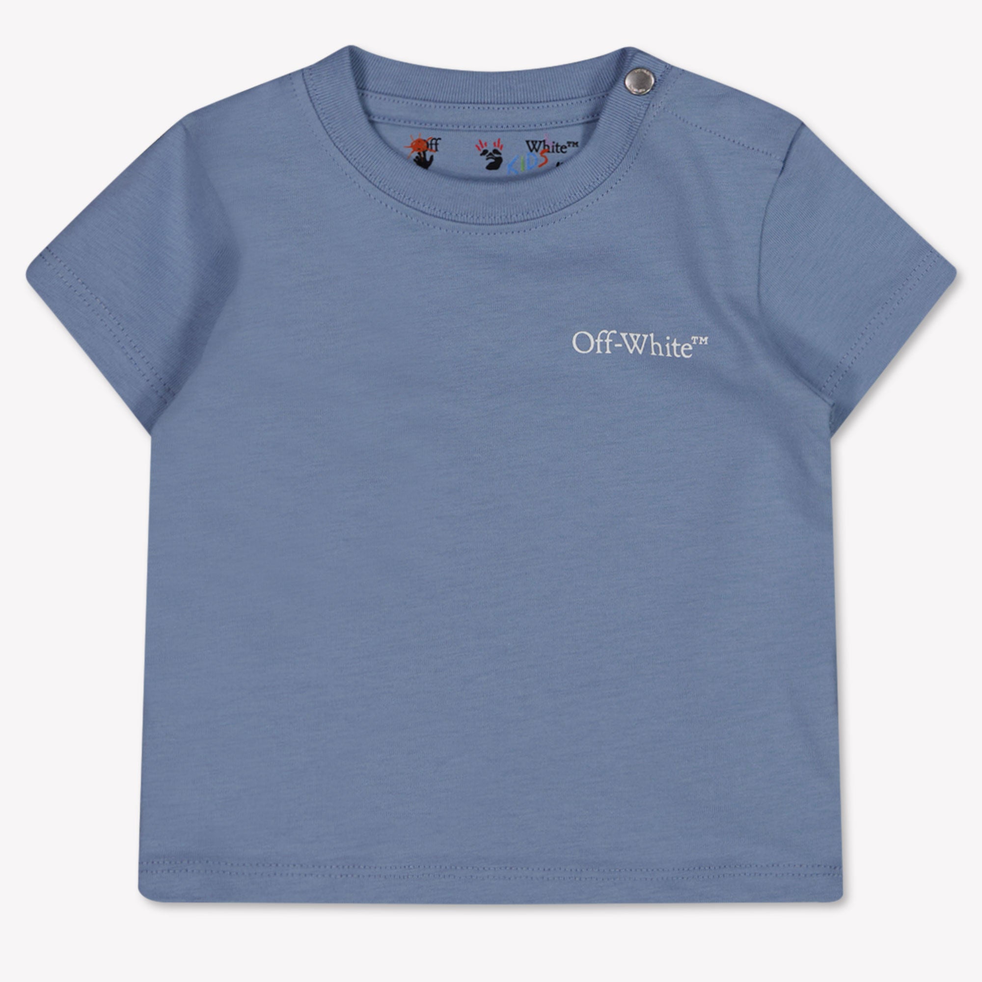 Off-White Baby Jongens T-Shirt In Licht Blauw