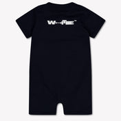 Off-White Baby Boys Playsuit In Black