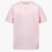 Off-White Kids Girls T-Shirt In Light Pink