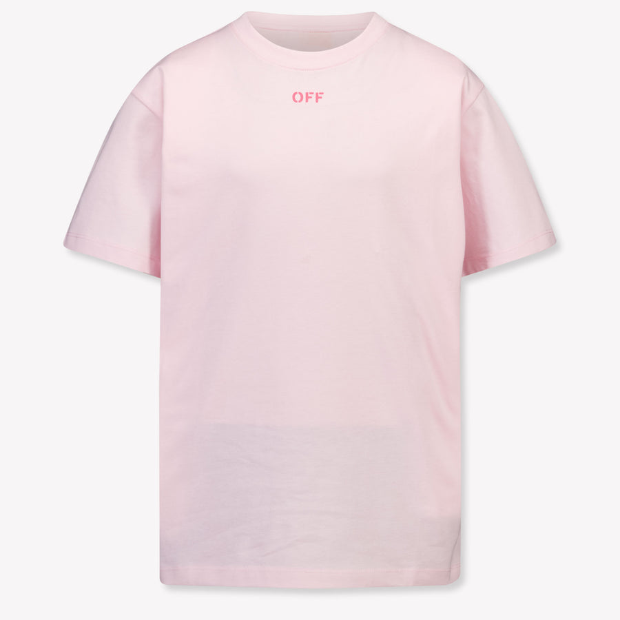Off-White Kids Girls T-Shirt In Light Pink