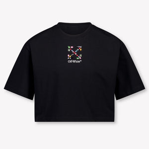 Off-White Kids Girls T-Shirt In Black