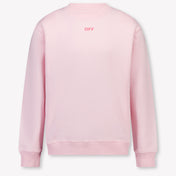Off-White Kids Girls Sweater In Light Pink