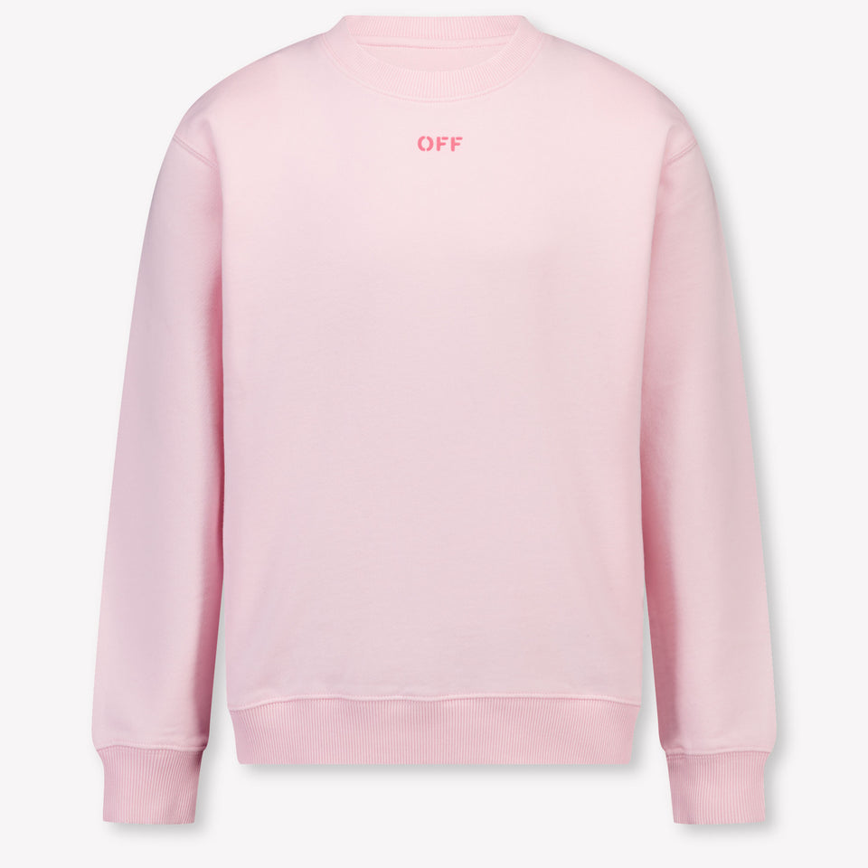 Off-White Kids Girls Sweater In Light Pink