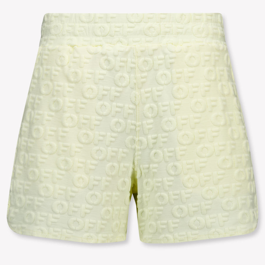 Off-White Kids Girls Pants In Yellow