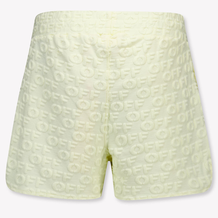 Off-White Kids Girls Pants In Yellow