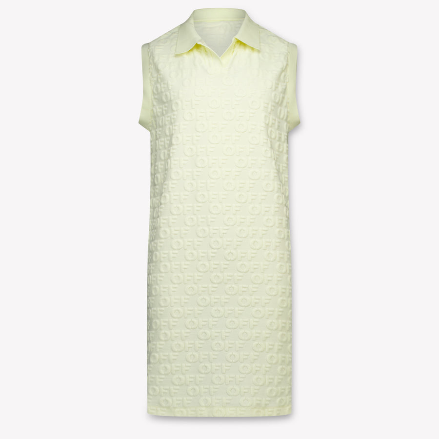 Off-White Kids Girls Dress In Yellow