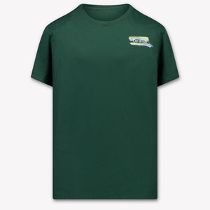 Off-White Boys T-Shirt in Dark Green