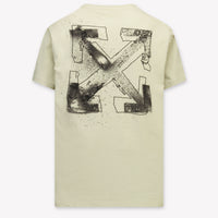 Off-White Kinder Jongens T-Shirt In Beige