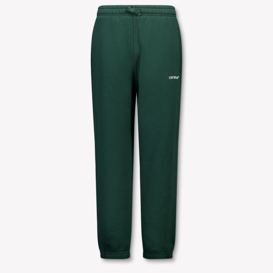 Off-White Kinder Jongens Broek In Donker Groen