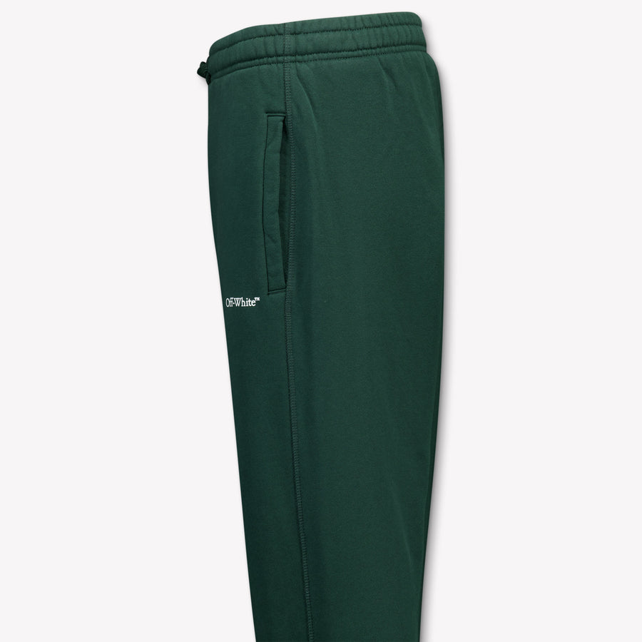 Off-White Kinder Jongens Broek In Donker Groen