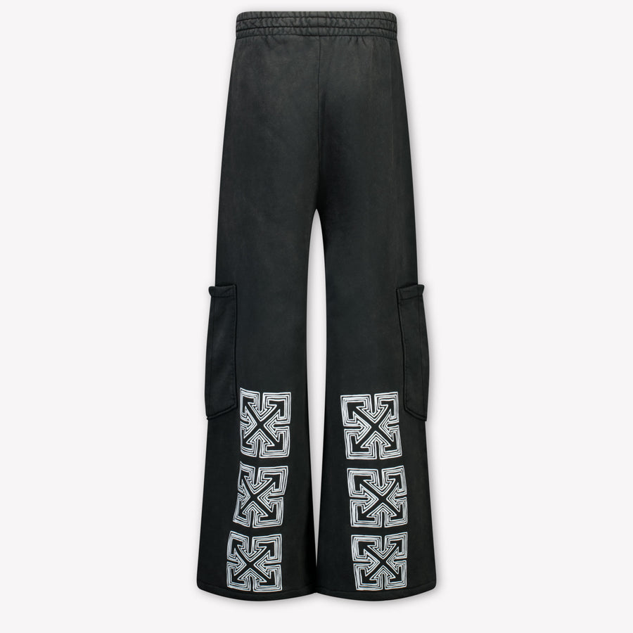 Off-White Kids Boys Pants In Black