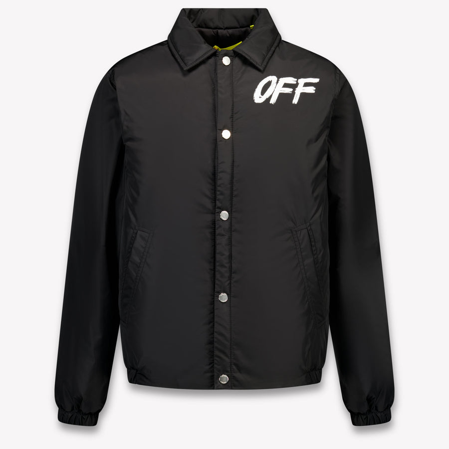 Off-White Boys Mid-Season Jacket in Black