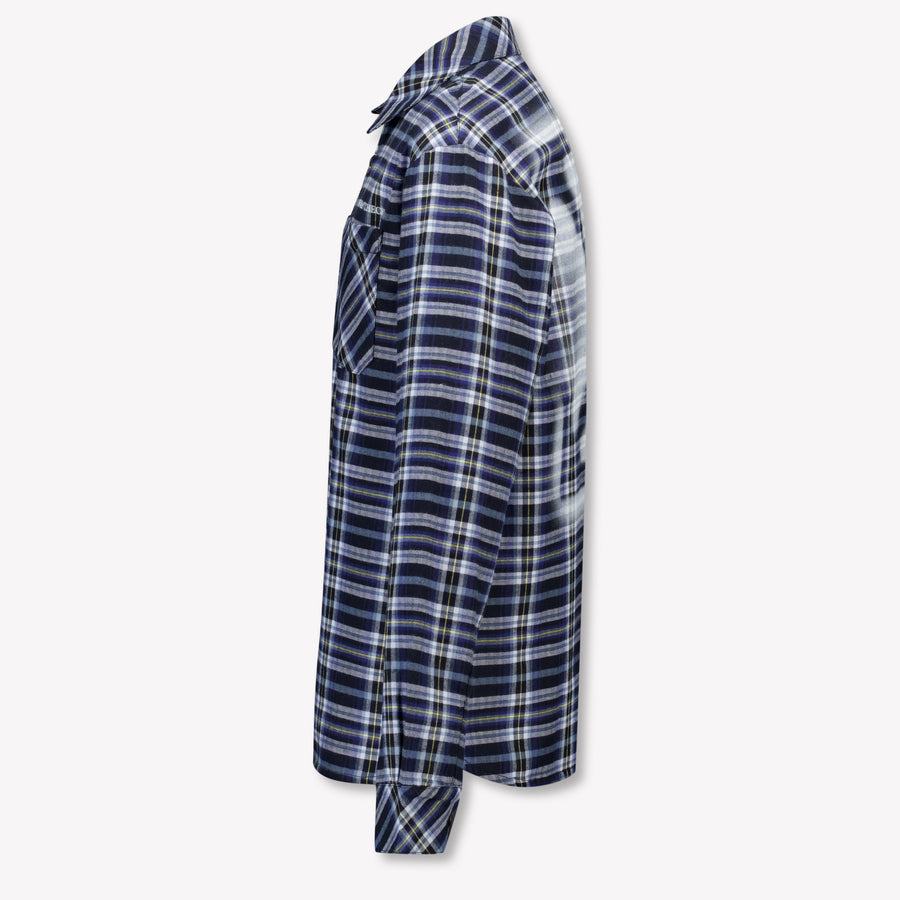 Off-White Kids Boys Blouse In Navy