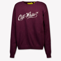 Off-White Kids Girls Sweater In Bordeaux