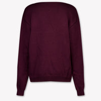 Off-White Kids Girls Sweater In Bordeaux