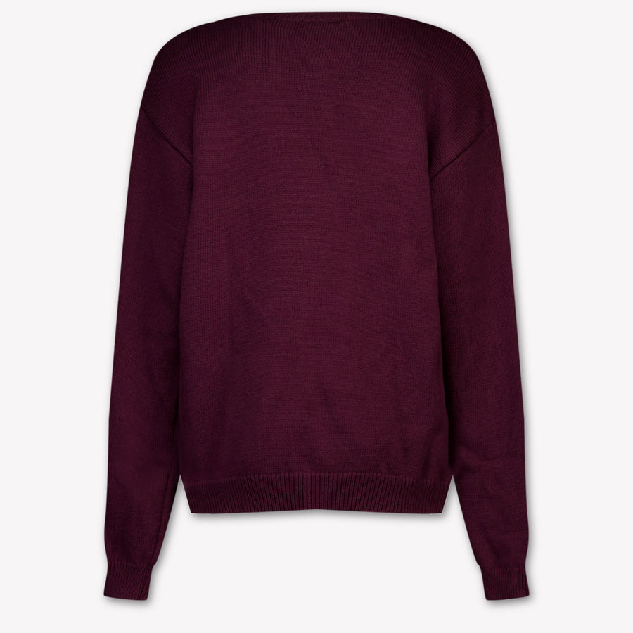 Off-White Kids Girls Sweater In Bordeaux