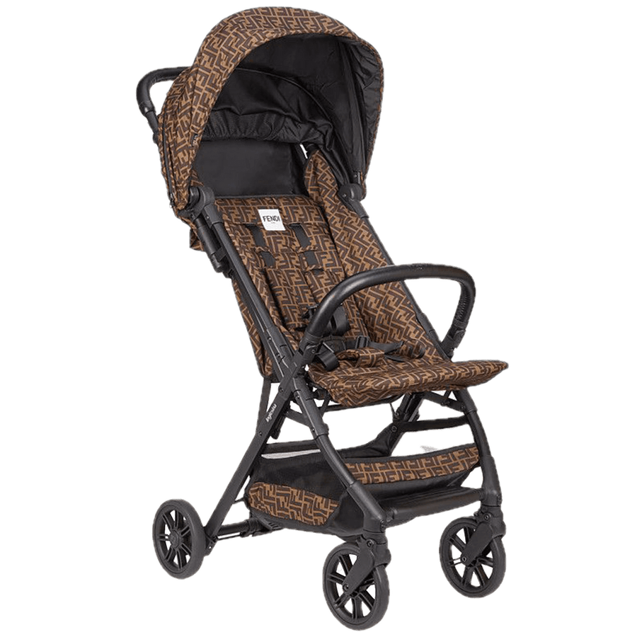Fendi Cabinstroller Buggy Baby Unisex In Bruin