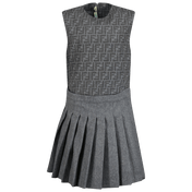 Fendi Children's girls dress Gray