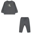 Calvin Klein Baby Unisex Joggingpak Donker Grijs 74
