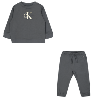Calvin Klein Baby Unisex Joggingpak Donker Grijs 74
