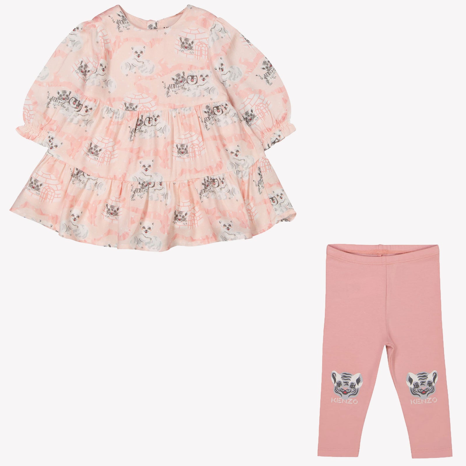 Kenzo kids Baby Meisjes Jurk In Licht Roze