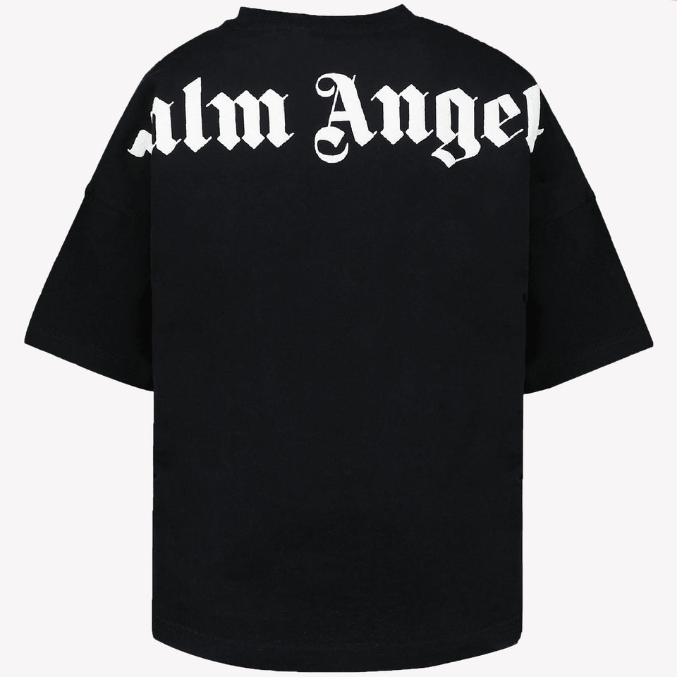 Palm Angels Kinder Jongens T-Shirt In Zwart