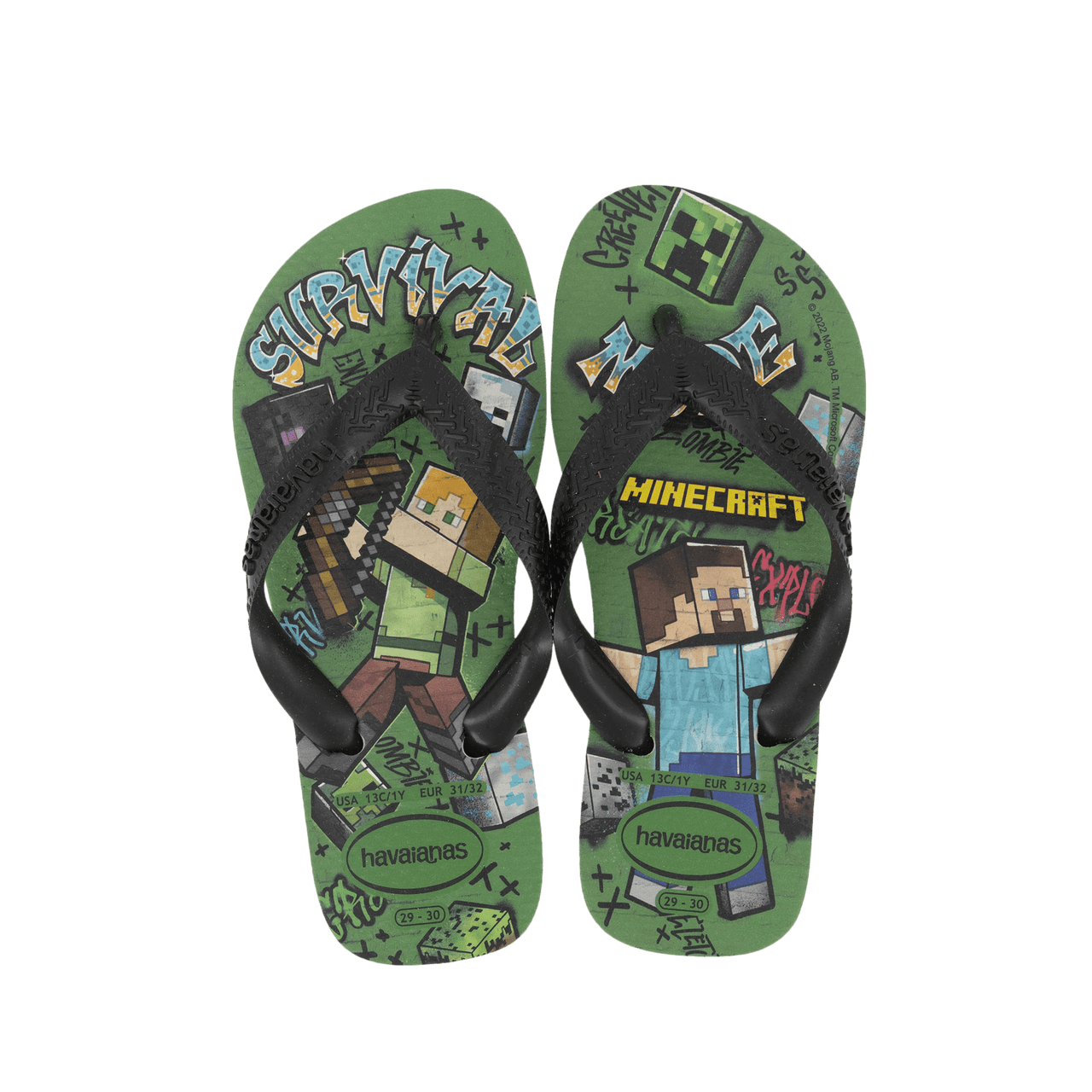 Havaianas Kinder Jongens Slippers Zwart