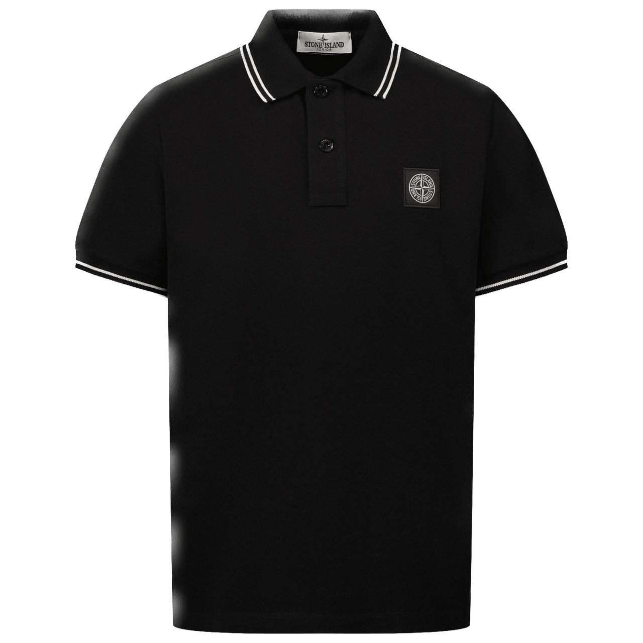 Stone Island Kinder Jongens Polo Zwart 2Y