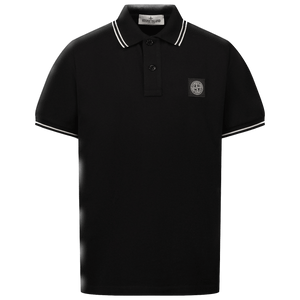 Stone Island Kinder Jongens Polo Zwart 2Y