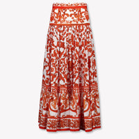 Dolce & Gabbana Kids Girls Skirt In Orange