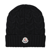 Moncler Kinder Unisex Muts Zwart