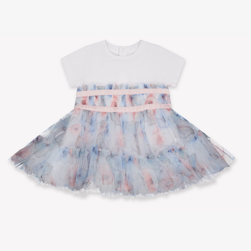 Guess Baby Meisjes Jurk In Wit