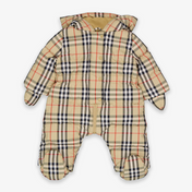 Burberry Harper Baby Unisex Ski Suits In Beige
