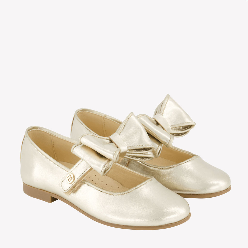 Andanines Girls Shoes In Gold