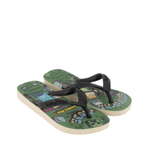 Havaianas Kinder Jongens Slippers Zwart 23