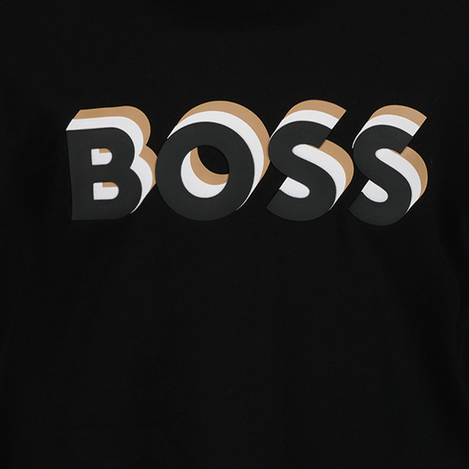 Boss Kinder Jongens T-Shirt Zwart