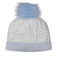 Fendi Baby Unisex Muts Licht Blauw