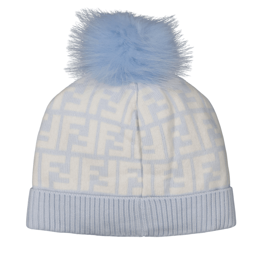 Fendi Baby Unisex Muts Licht Blauw