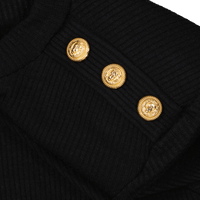 Balmain Kinder Meisjes Jurk Zwart