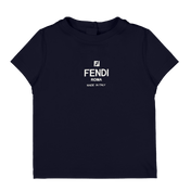 Fendi Baby Unisex T-shirt Blue